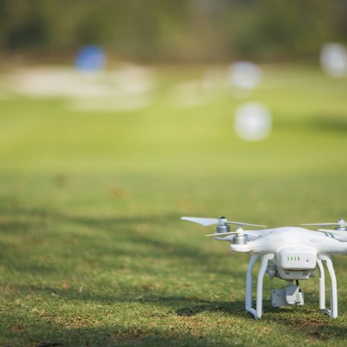 Drone is ready for take off.